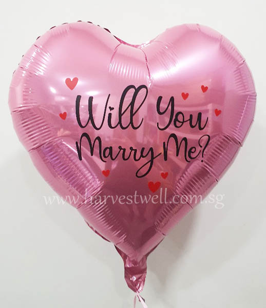 Will You Marry Me Customize Foil Balloon Size: 18"